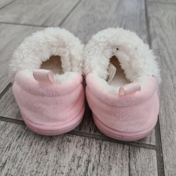 Wonder Nation Baby Girl Pink “Dream Big” Cozy Toddler Slippers Size 4 - Picture 5 of 10
